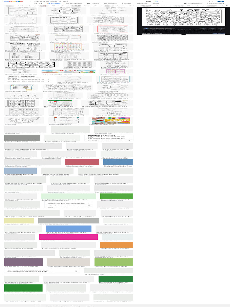 Fun Worksheets for Kids | PDF
