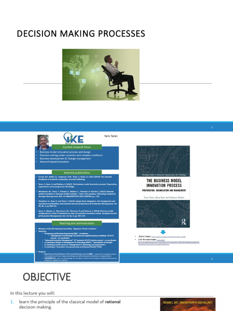 Understanding Decision Making Models | PDF | Rationality | Decision Making