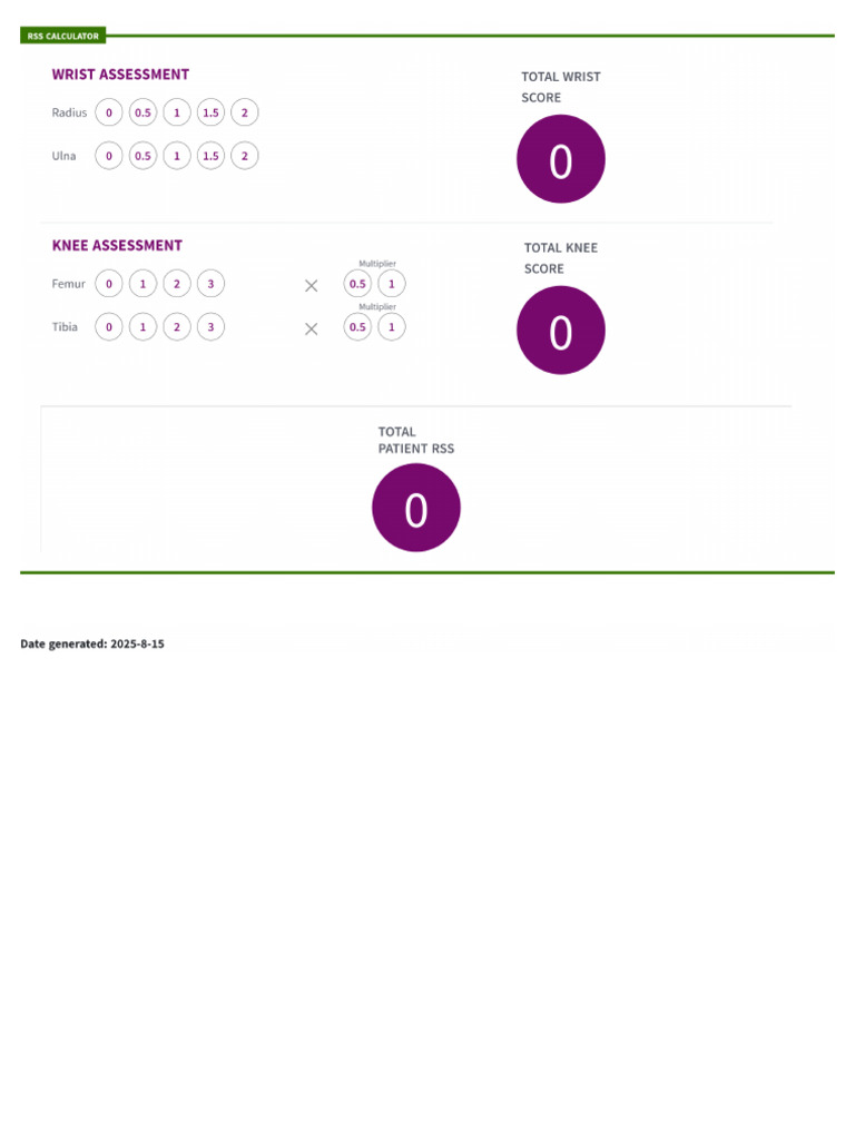 Rss Calculator | PDF