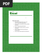 Download Advanced Microsoft - Excel 2002 by Sasirekha SN9177720 doc pdf