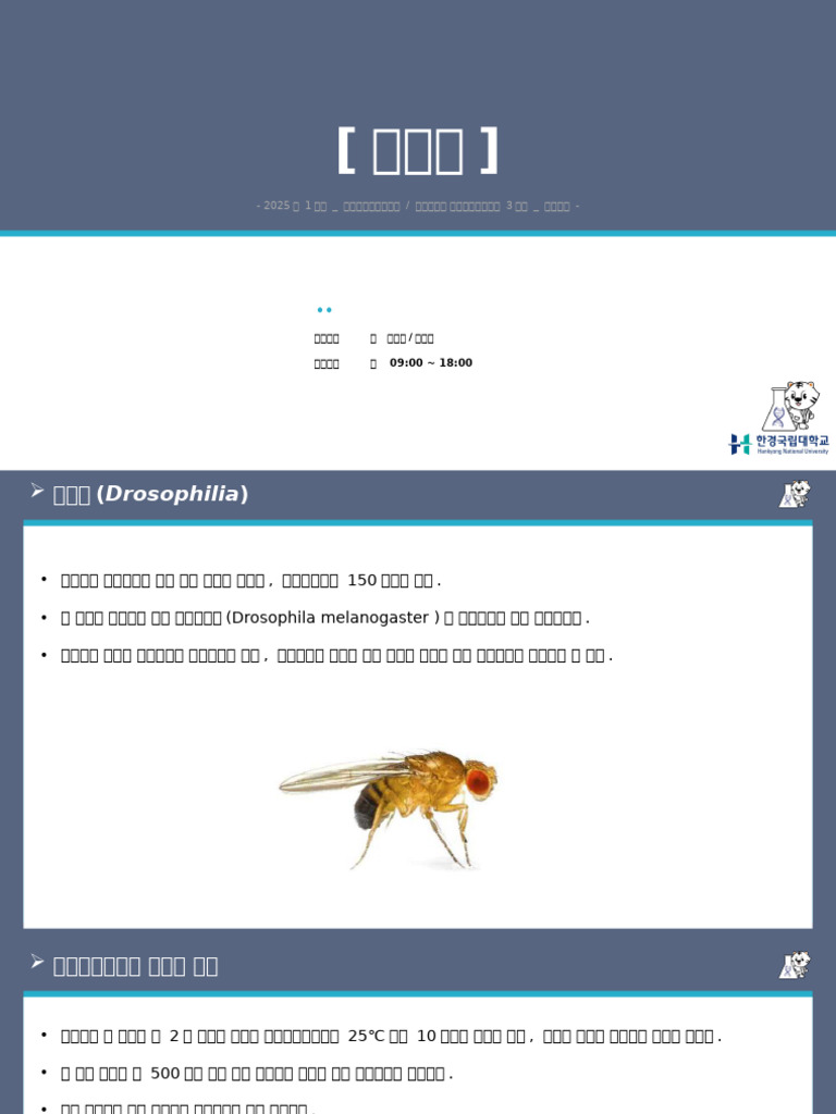 초파리 반성유전 | PDF