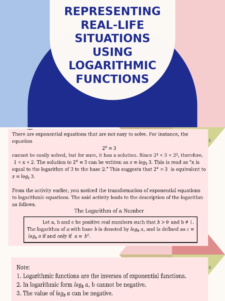 Logarithmic Functions in Real Life | PDF