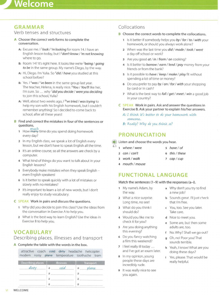 Intermediate Unit 1 | PDF