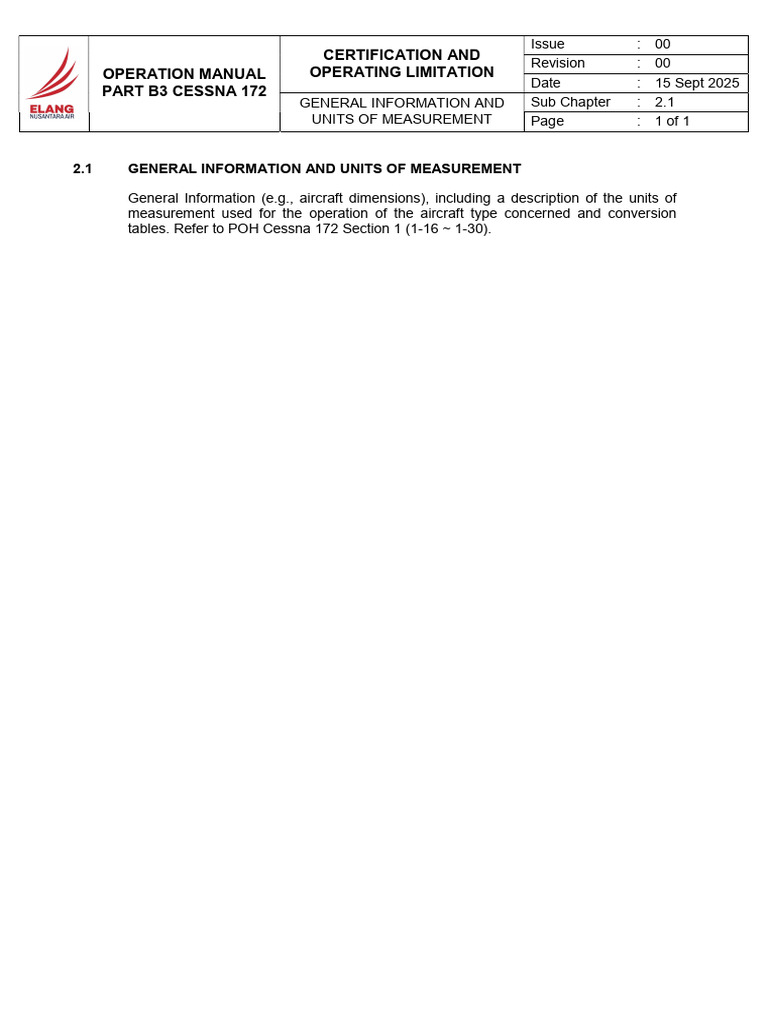 Cessna 172 Operation Manual Overview | PDF | Aircraft | Aerospace