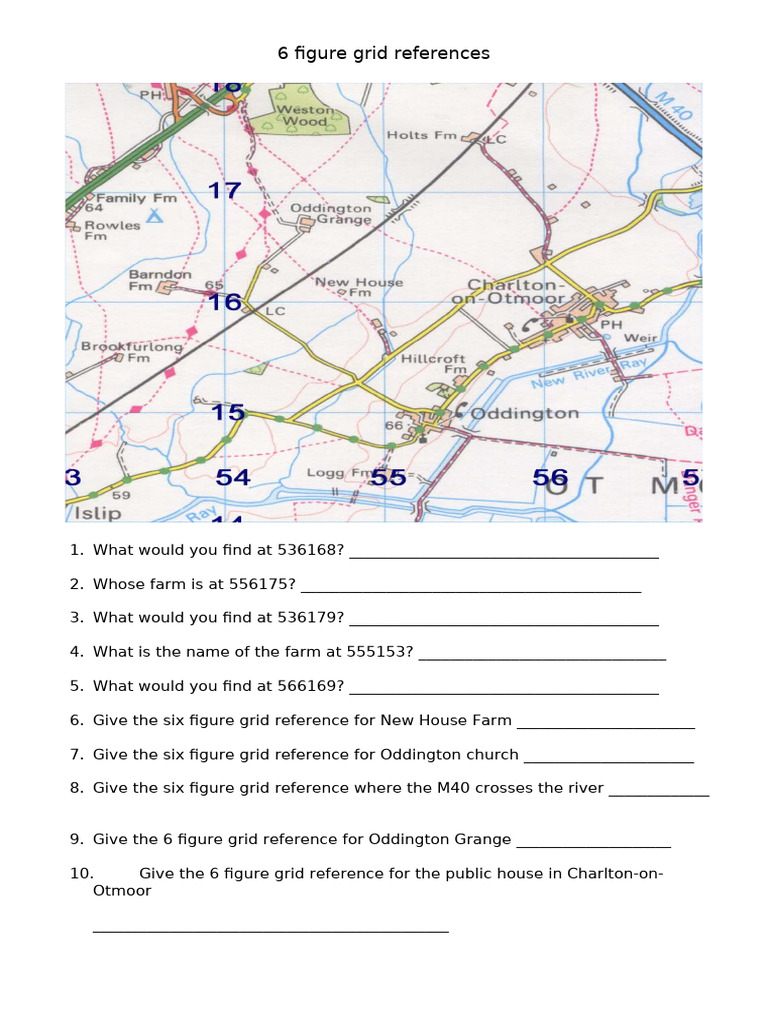 Six Figure Grid References Guide | PDF