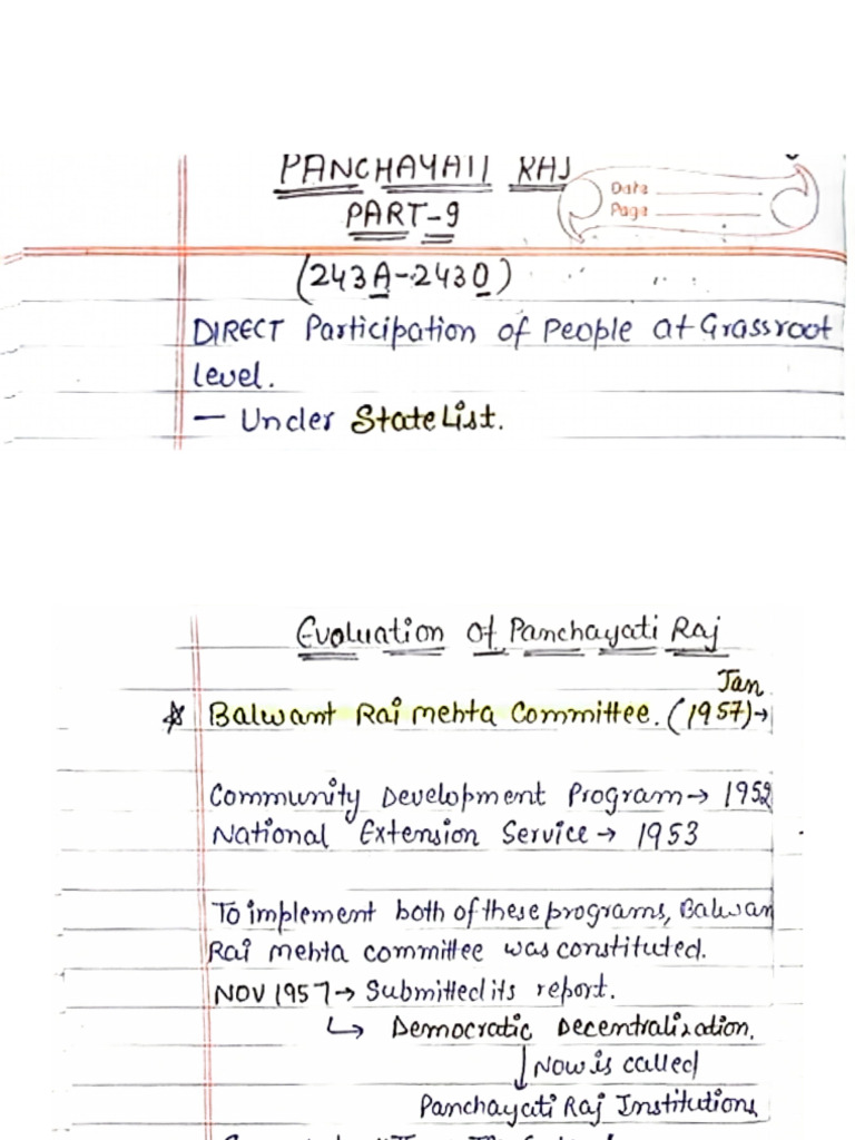 Panchayat I Raj | PDF