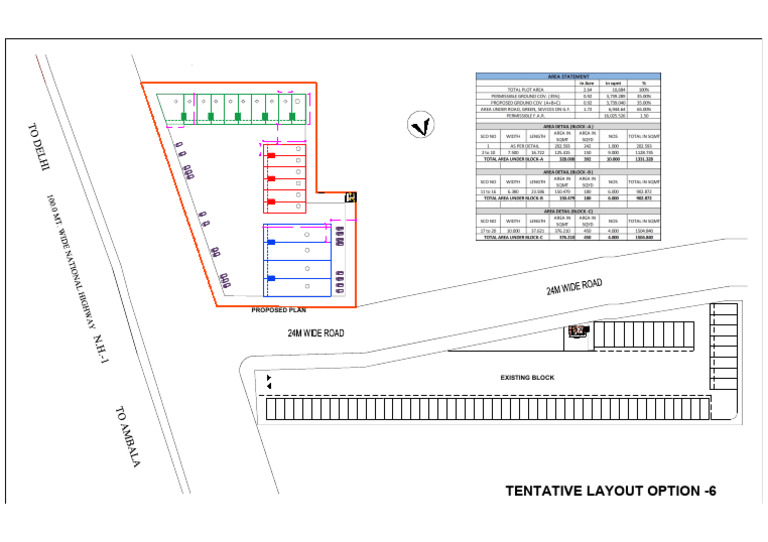 Tentative Layout Plan for Road and Facilities | PDF