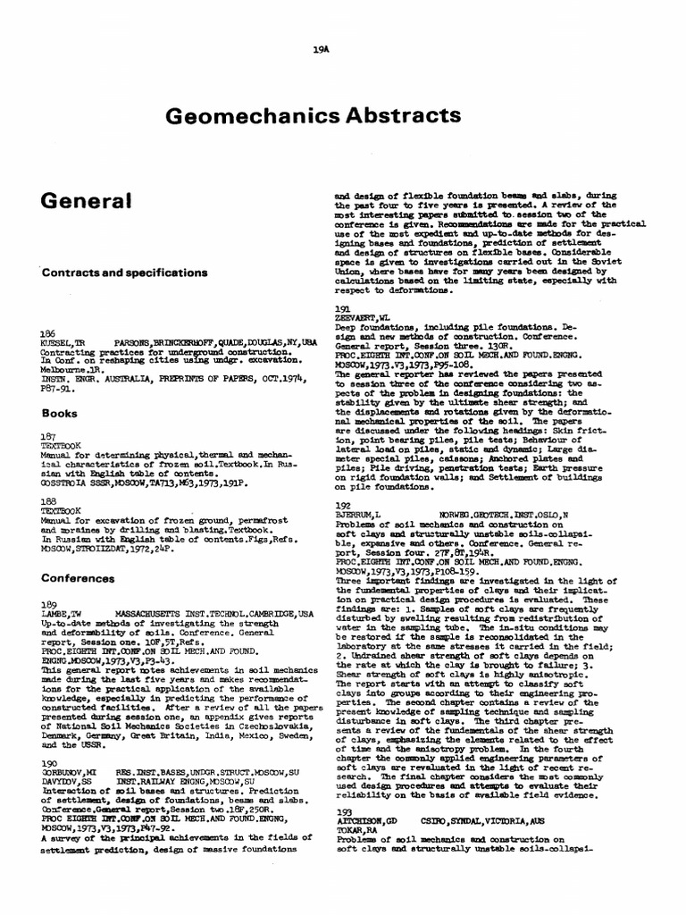 Problems of Soil Mechanics and Construction On Soft Clays and ...
