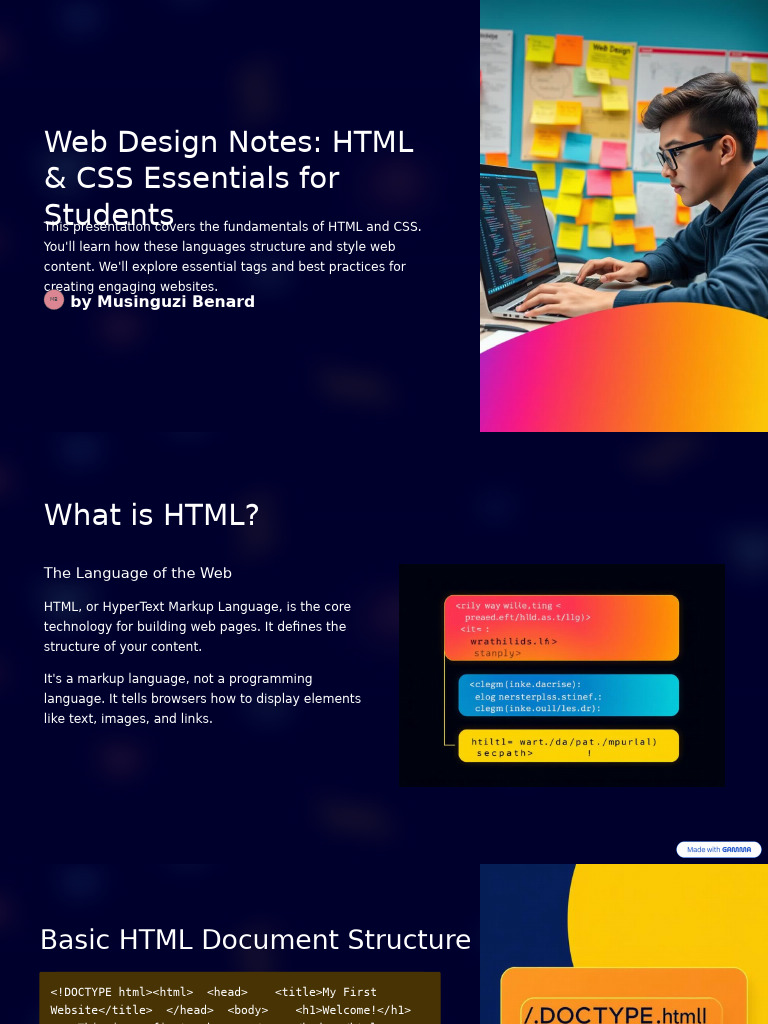 HTML & CSS Basics for Web Design | PDF | Html | World Wide Web