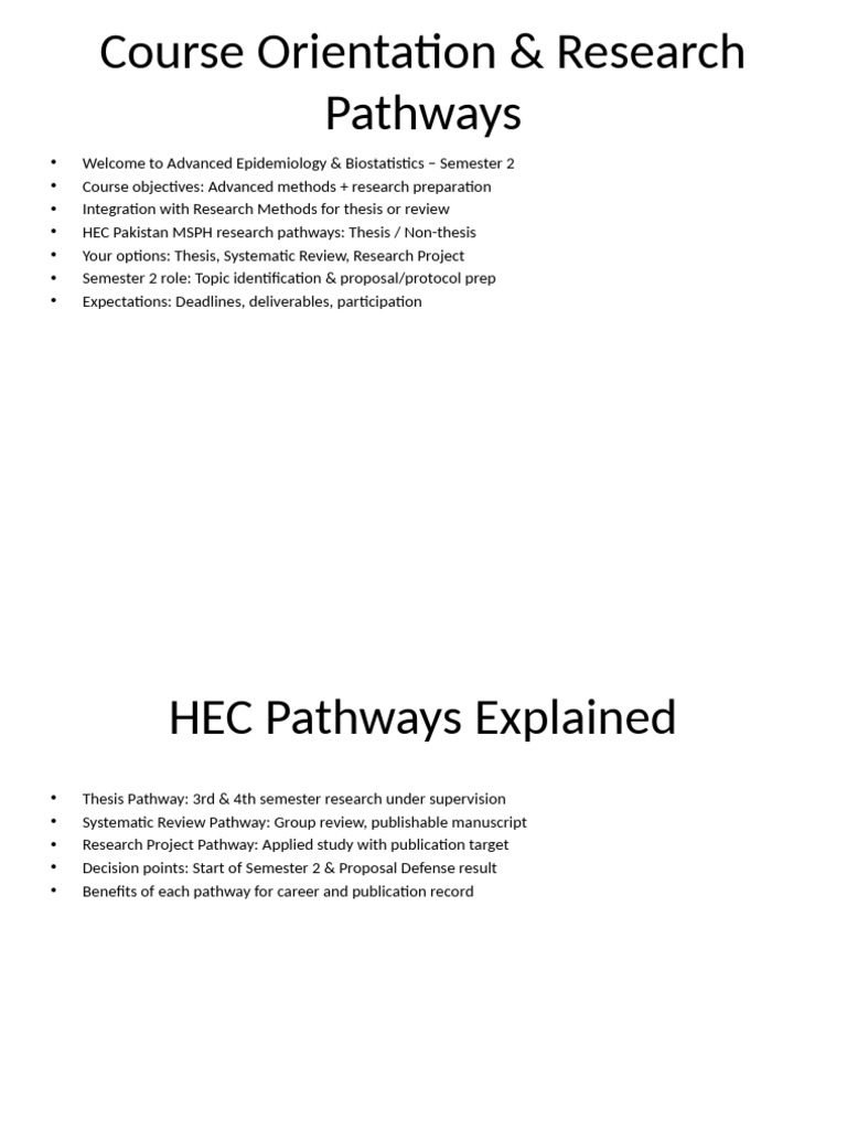 Advanced Epidemiology Course Overview | PDF