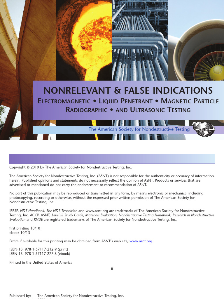 Nonrelevant and False Indications | PDF | Welding | Construction