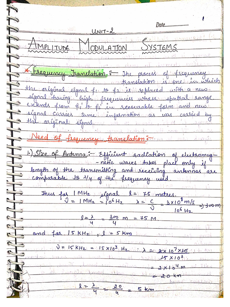 UNIT-2 Amplitude Modulation Systems | PDF