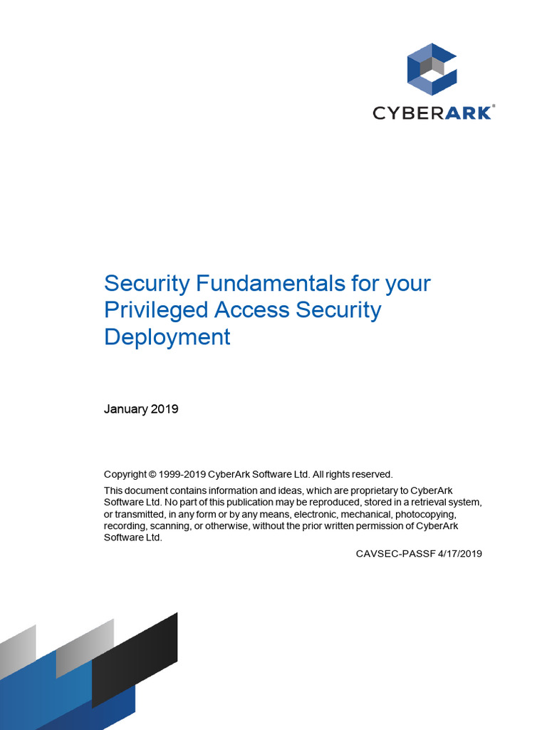 CyberArk Privileged Access Security Guide | PDF | Security | Computer ...