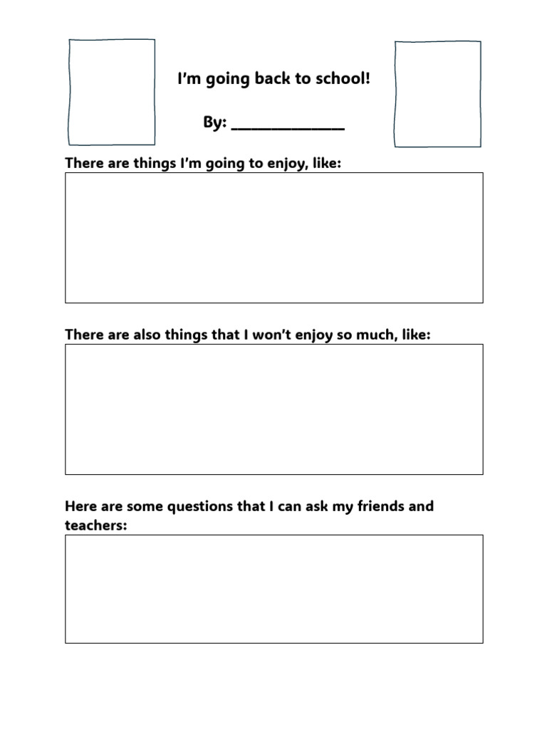 Preparing for Back to School Emotions | PDF