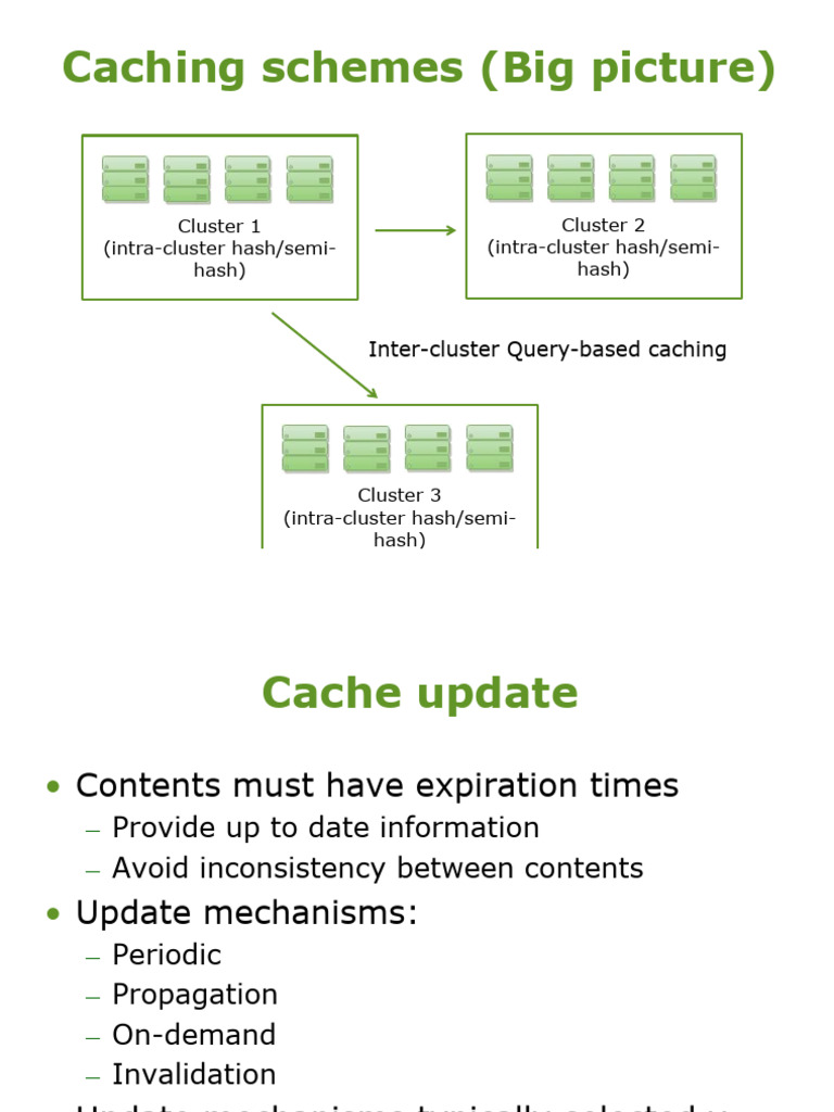 Caching Schemes and Update Mechanisms | PDF