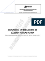 NRF-024-PEMEX-2008 Cinturones Arneses Lineas de Sujecion y Lineas de Vida