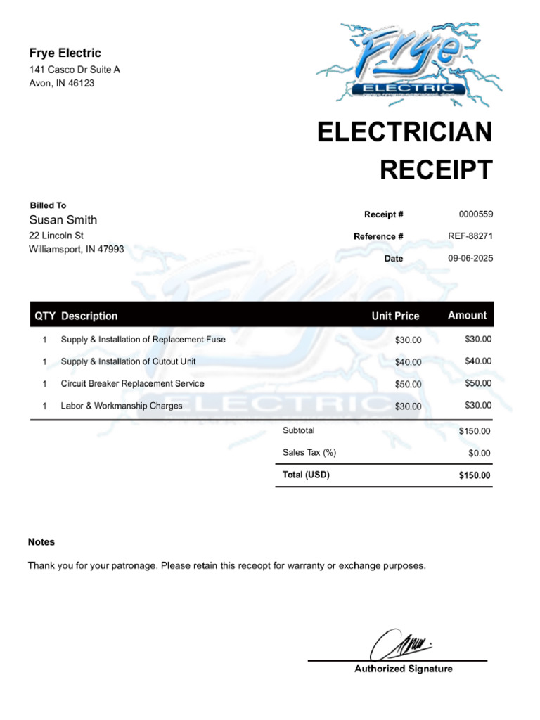 Electric Invoice | PDF