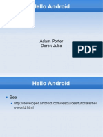 Hello Android: Adam Porter Derek Juba