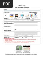 Credit Card Authorization Form