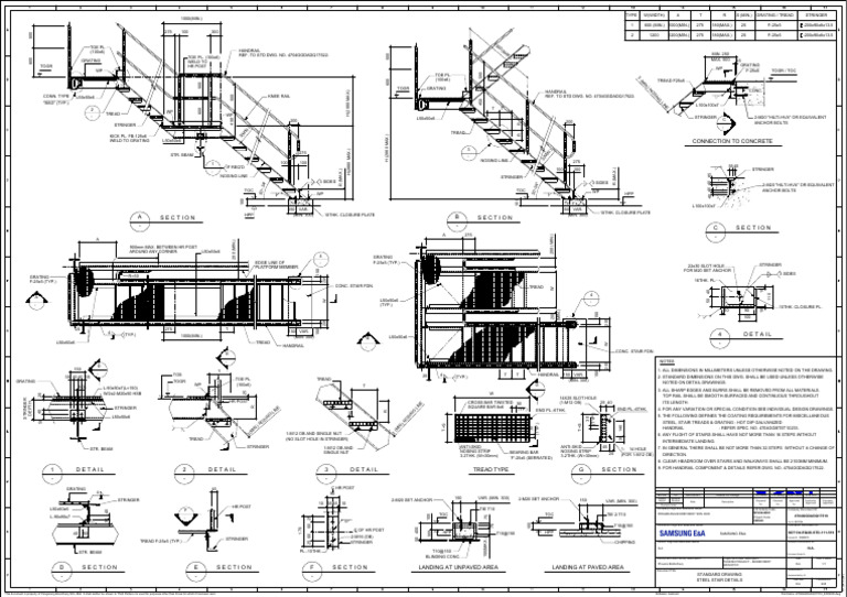 4704ggdadq17519 - Exde00 - Standard Drawing Steel Stair Details | PDF ...