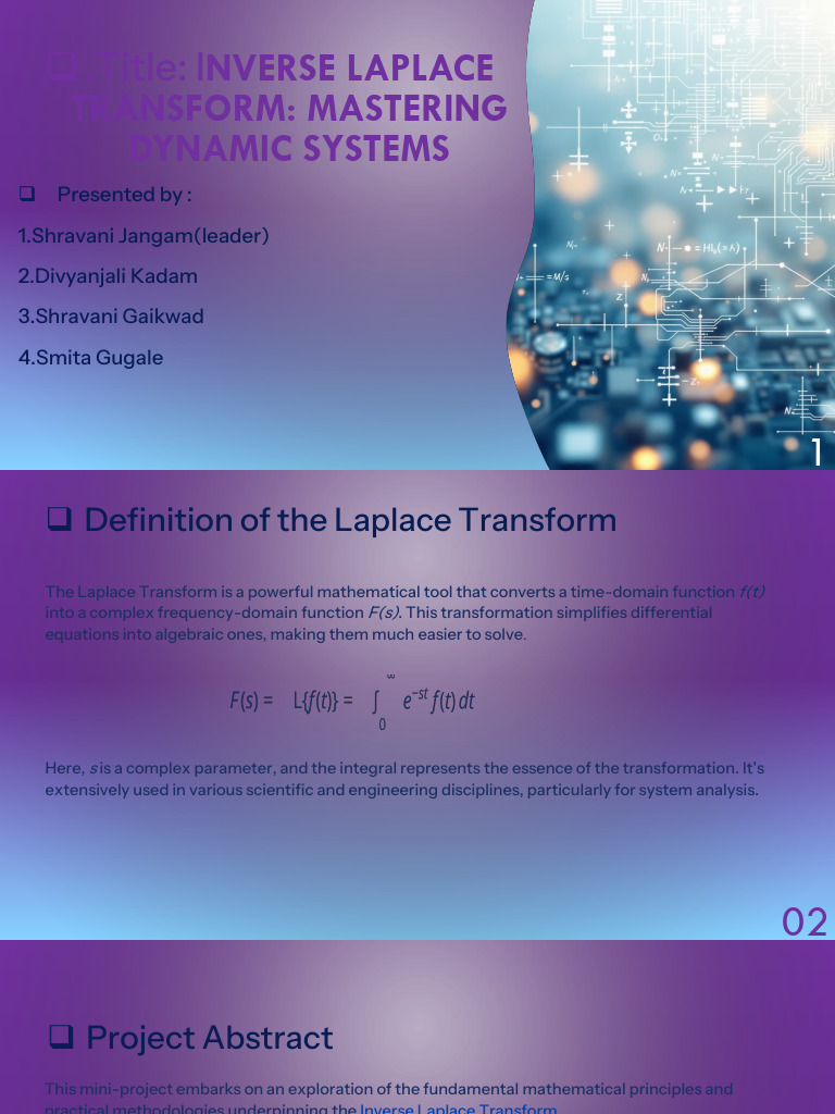 Inverse Laplace Transform Overview | PDF | Laplace Transform | Function ...