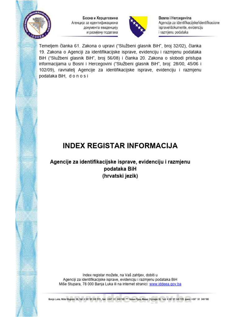 Cips Index Registar | PDF