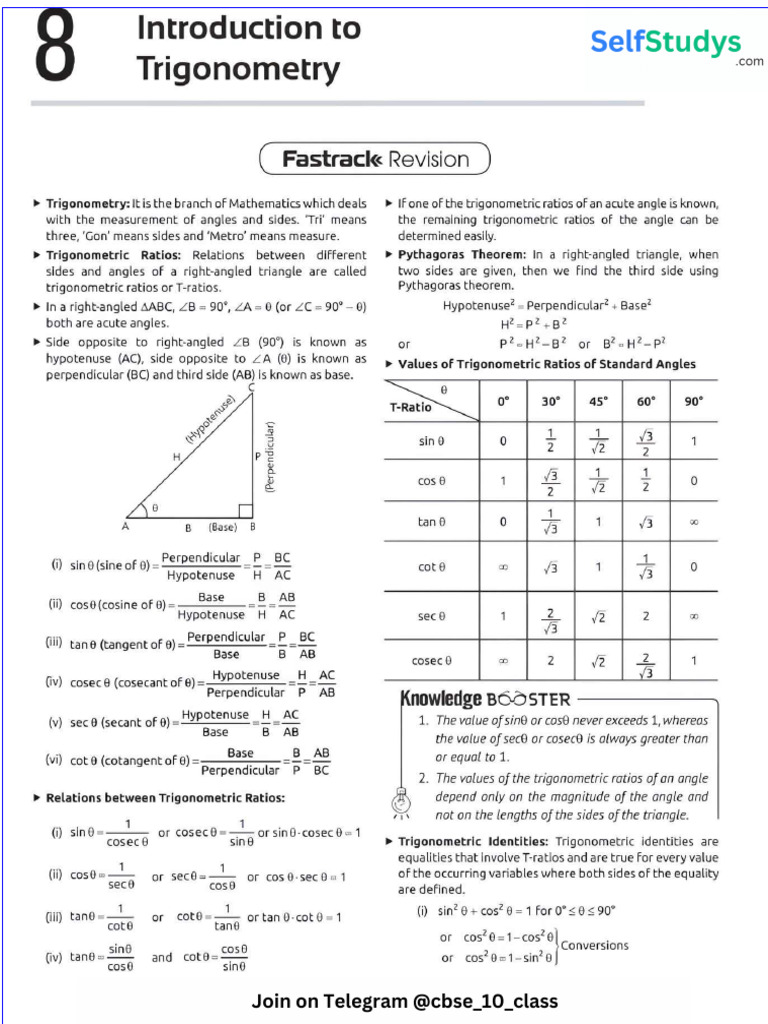 Introduction To Trigonometry | PDF
