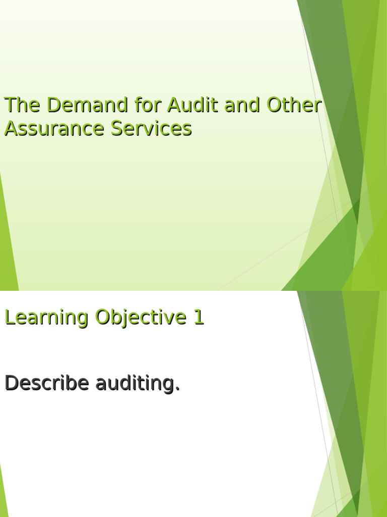 Understanding Audit and Assurance Services | PDF | Audit | Accounting