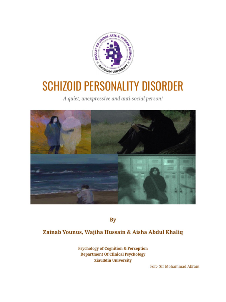 Understanding Schizoid Personality Disorder | PDF | Personality ...