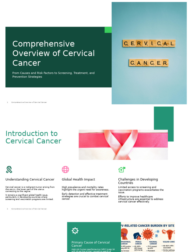 Cervical Cancer: Causes, Risks, and Prevention | PDF | Cervical Cancer ...