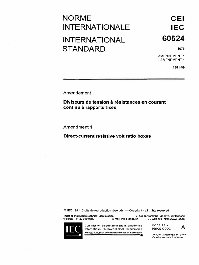 IEC 60524-1975 Amd1-1981 Scan | PDF | International Electrotechnical ...