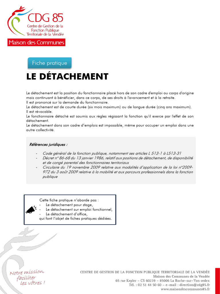 Comprendre le détachement des fonctionnaires | PDF | Gouvernement ...
