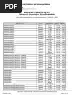 SISU/UFMG 2025: Notas de Corte por Curso | PDF | Engenharia