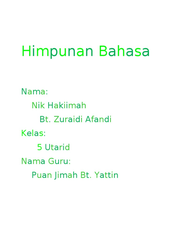 Himpunan Peribahasa Pdf