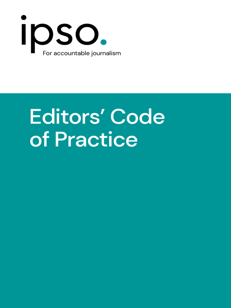 Editors' Code of Practice Overview | PDF | Witness | Crimes