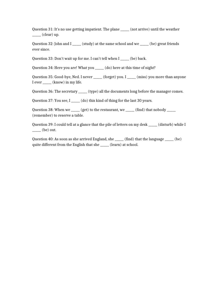 English Grammar Practice Exercises | PDF