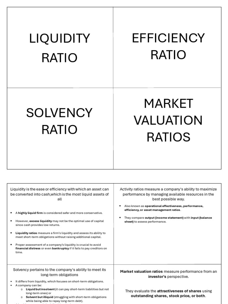 Key Financial Ratios Explained | PDF
