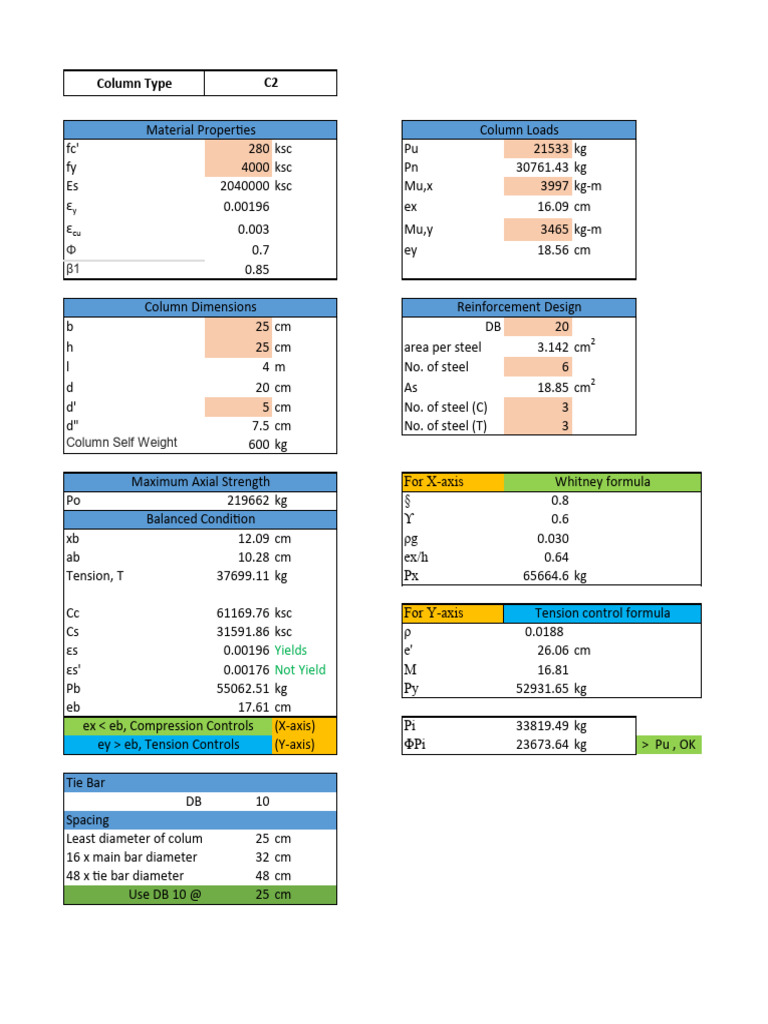 Column Design and Load Analysis Guide | PDF | Structural Engineering ...