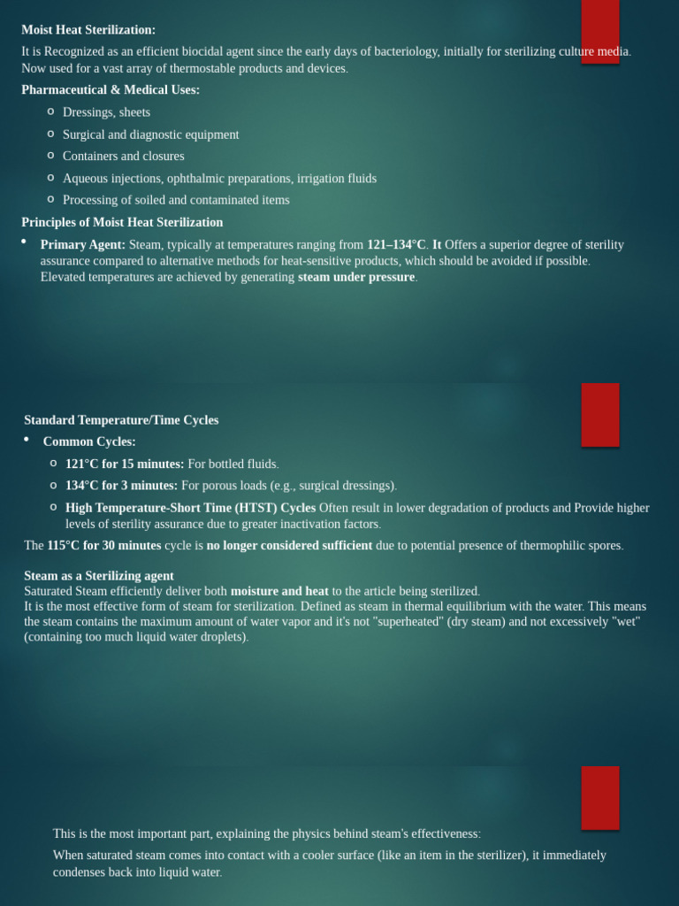 Moist Heat vs. Dry Heat Sterilization | PDF | Steam | Sterilization ...
