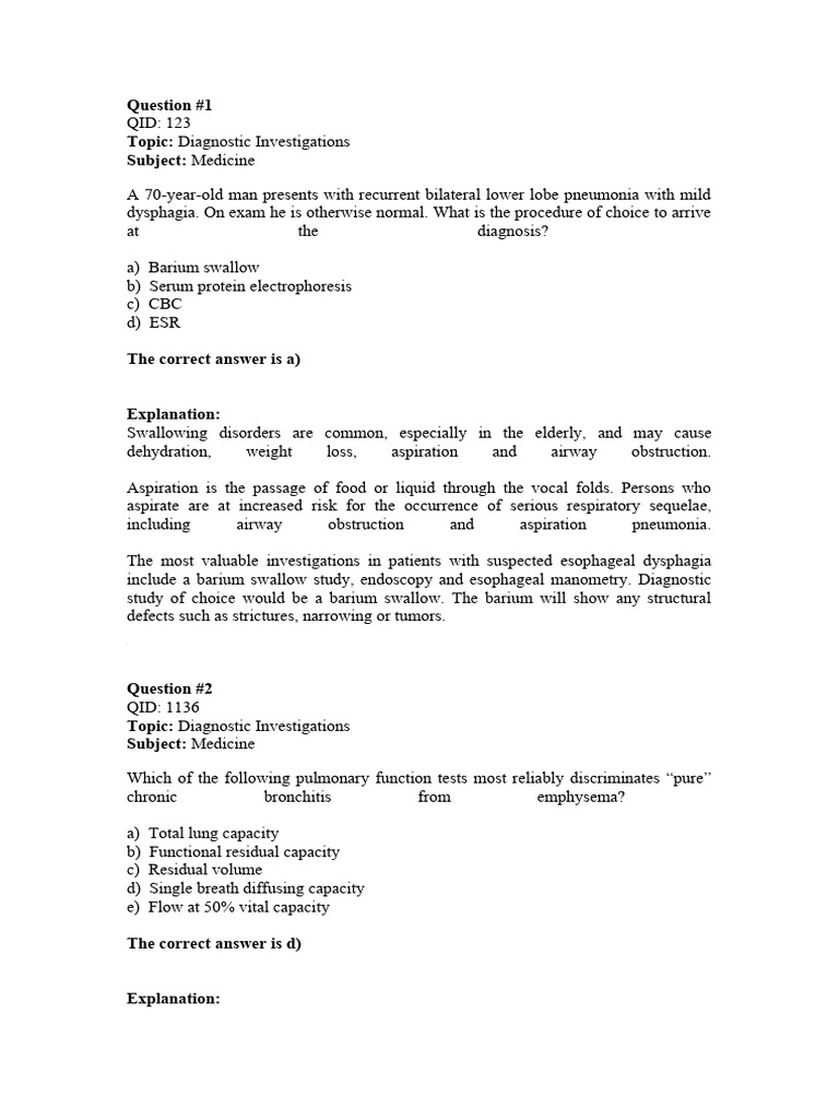 Respiratory Question | PDF | Chronic Obstructive Pulmonary Disease | Lung