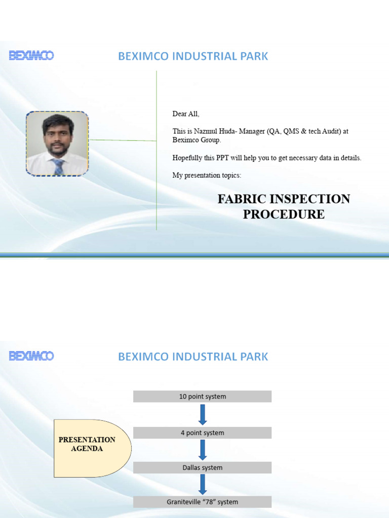 Fabric Inspection System 1687512496 | PDF | Textiles | Yard