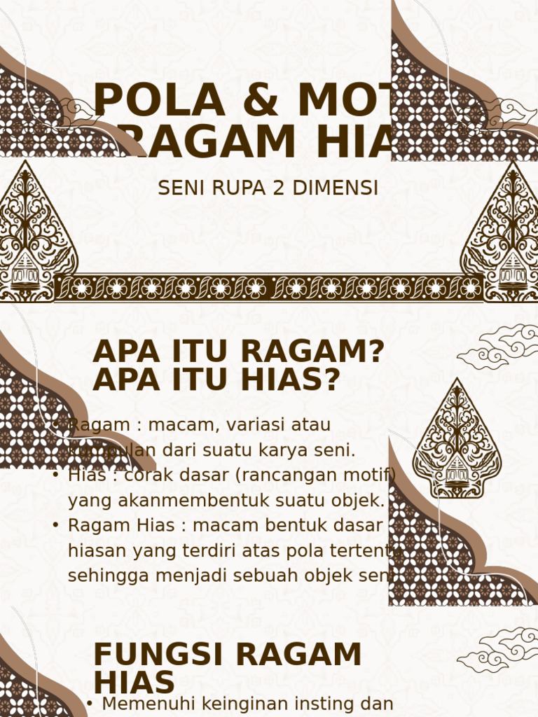 Pola Ragam Hias dalam Seni Rupa | PDF