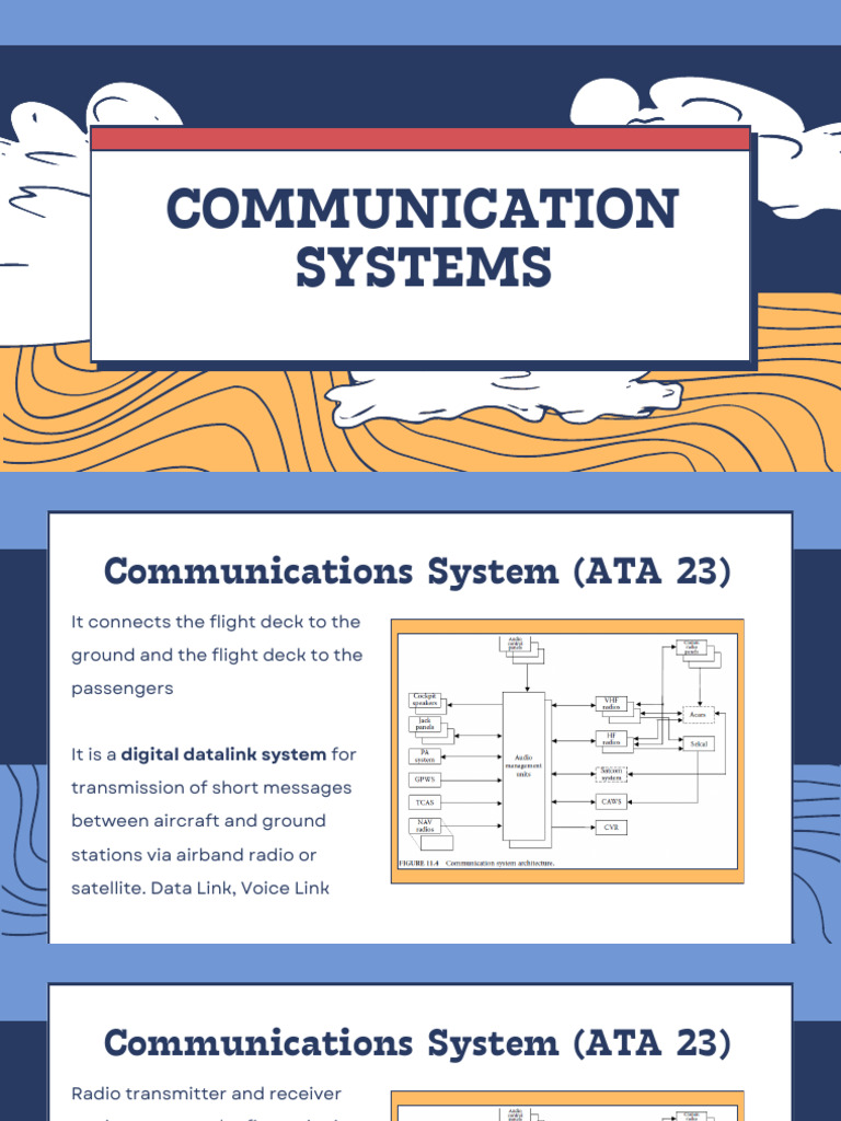 Aviation Communication Systems Overview | PDF | Gyroscope | Radio