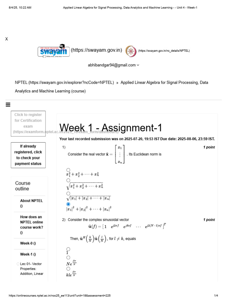 Applied Linear Algebra For Signal Processing, Data Analytics and ...