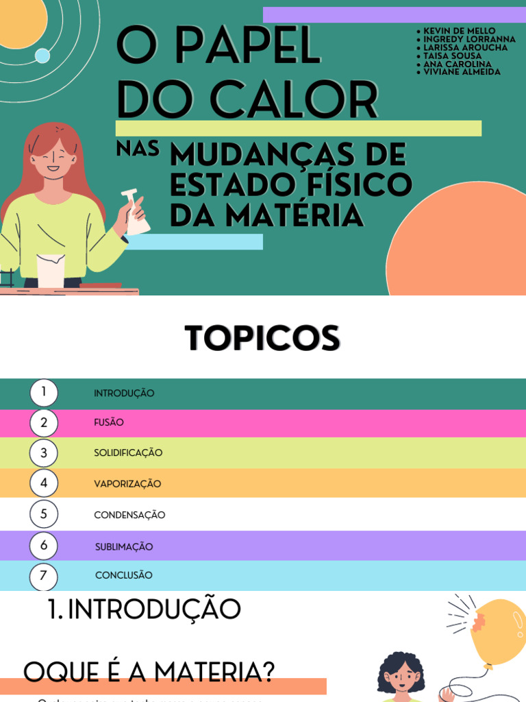 Calor e Mudanças de Estado da Matéria | PDF
