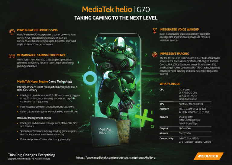 MediaTek Helio G70 Gaming Features | PDF | Graphics Processing Unit ...