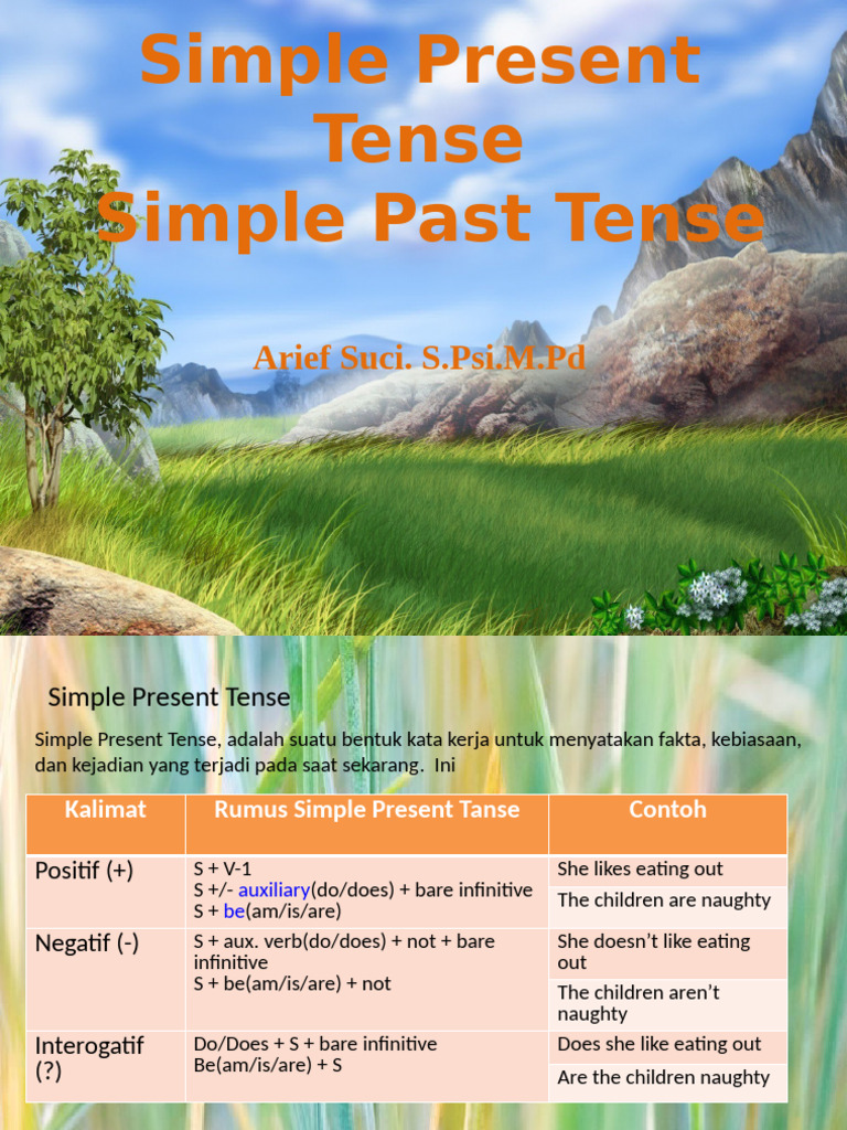 Simple Present and Past Tense Guide | PDF | Subject (Grammar) | Verb