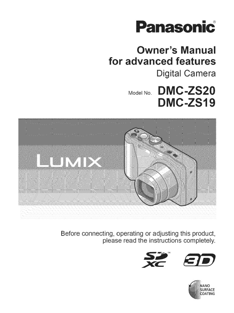 Lumix Dmc-zs20 Manual for Advanced Features | Exposure (Photography