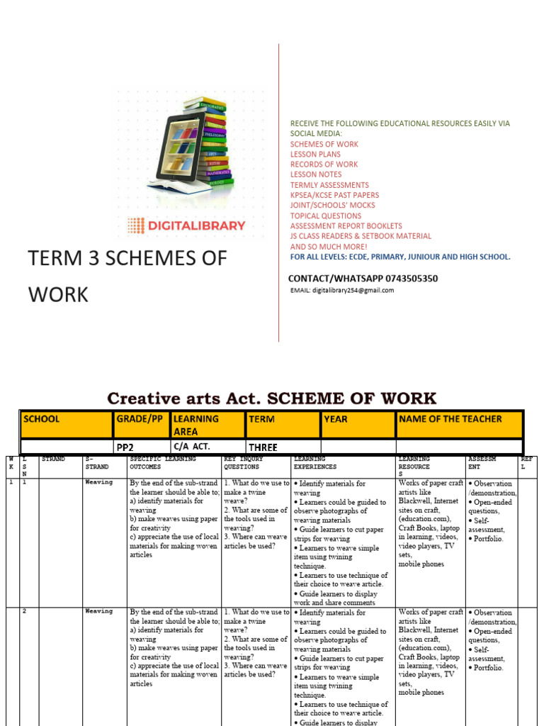 Term 3 Educational Resources Guide | PDF | Crafts | Bracelet