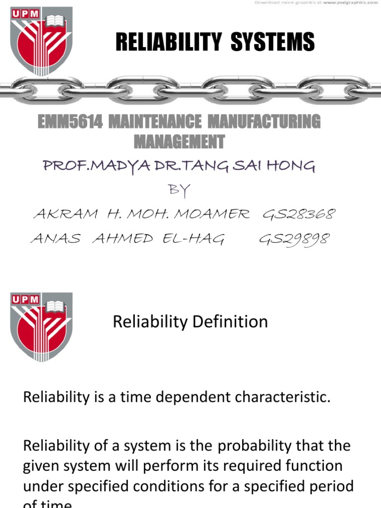 Understanding Reliability in Systems | PDF | Reliability Engineering ...